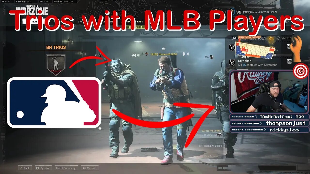 Trios with MLB Players: Yonder Alonso and Rene Rivera | Call of Duty: Cold War/Warzone #shorts