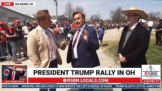 Out of Breath Mike Pillow is Crazier Than Ever at Trump Rally