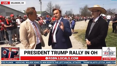 Out of Breath Mike Pillow is Crazier Than Ever at Trump Rally