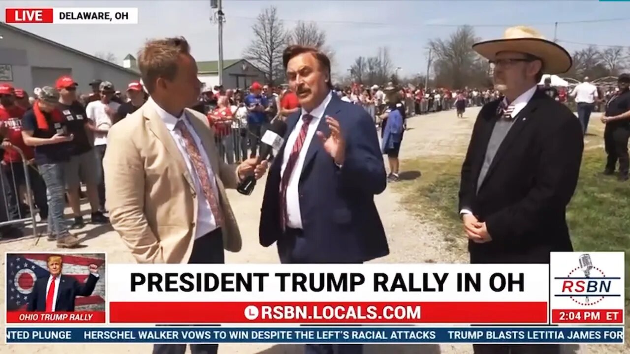 Out of Breath Mike Pillow is Crazier Than Ever at Trump Rally