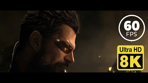 Deus Ex: Mankind Divided - Announcement Trailer 8k 60 FPS (Remastered with Machine Learning AI)