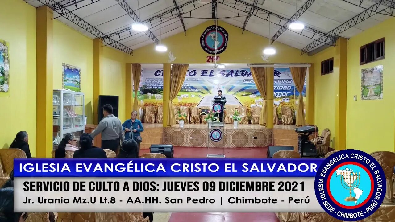 SERVICIO DE CULTO A DIOS: JUEVES 09 DICIEMBRE 2021