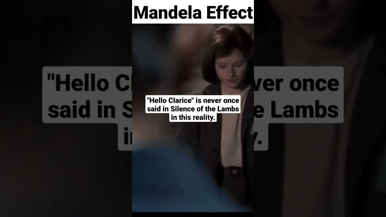 Anthony Hopkins recalls 'Hello Clarice" in the First meeting with Clarice #mandelaeffect