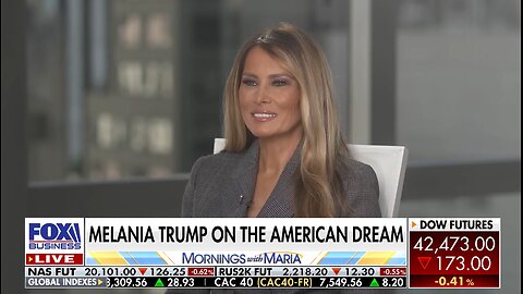 Melania Trump credits her 'courage, self-motivation' helping to accomplish the American dream