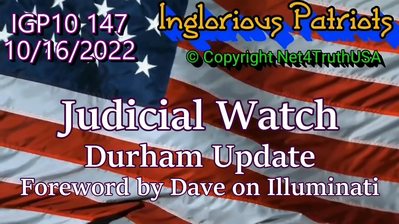 IGP10 147 - Durham Update - the DC Swamp Reeks of Corruption