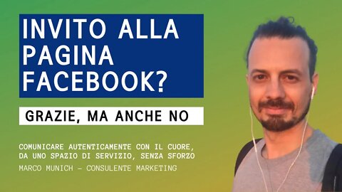 INVITO ALLA PAGINA FACEBOOK? NO GRAZIE