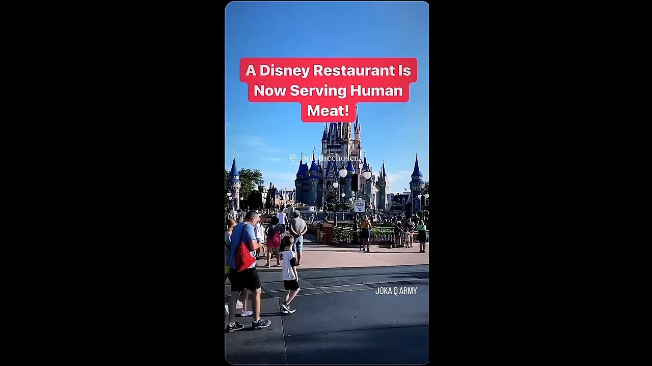 A Disney restaurant is now serving human meat🤮🤮🤮