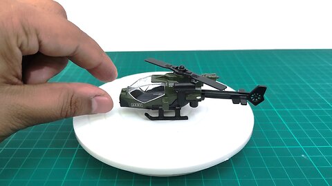 Unboxing and build mini Apache Helicopter | Realistic Diecast Model