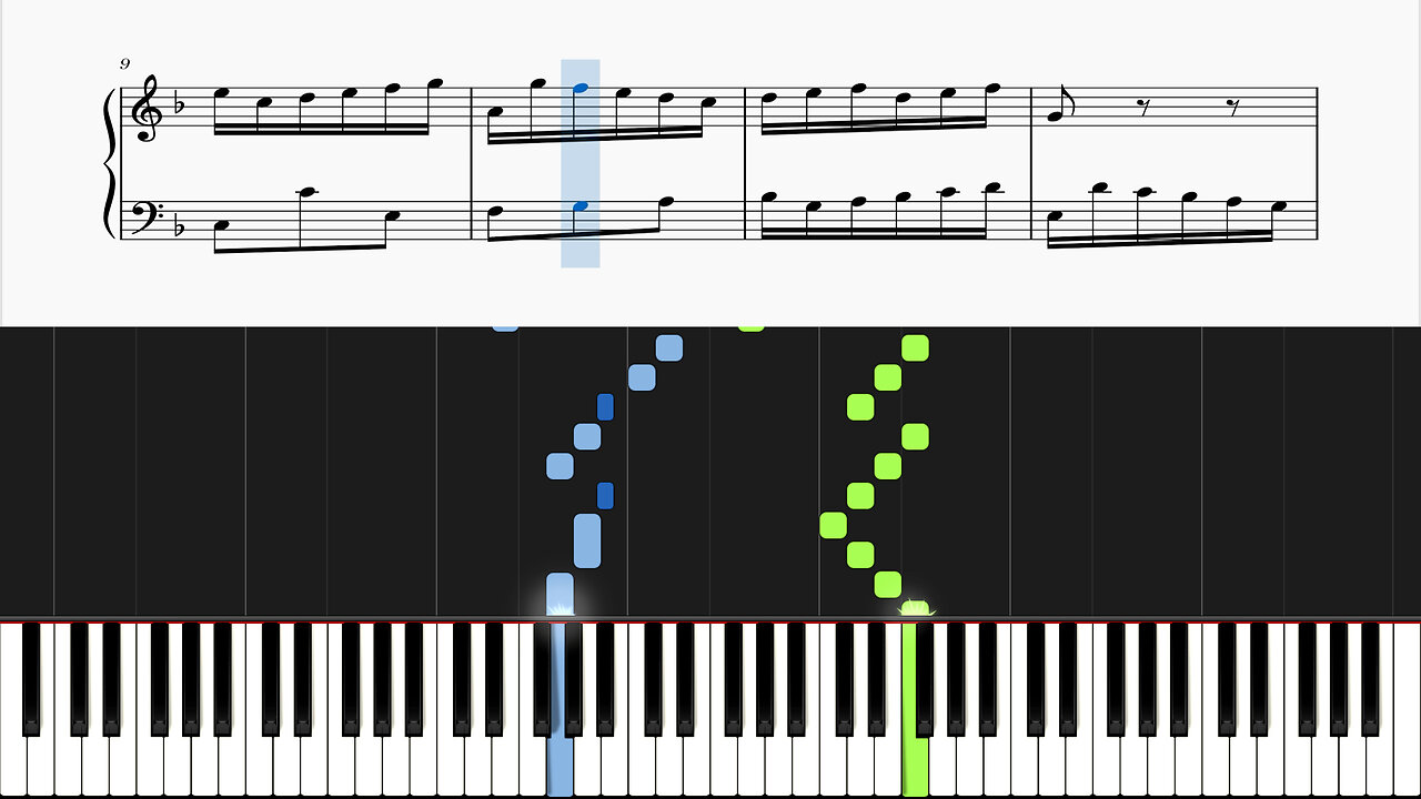 Bach - Invention No. 4, BWV 775 (Piano Tutorial)