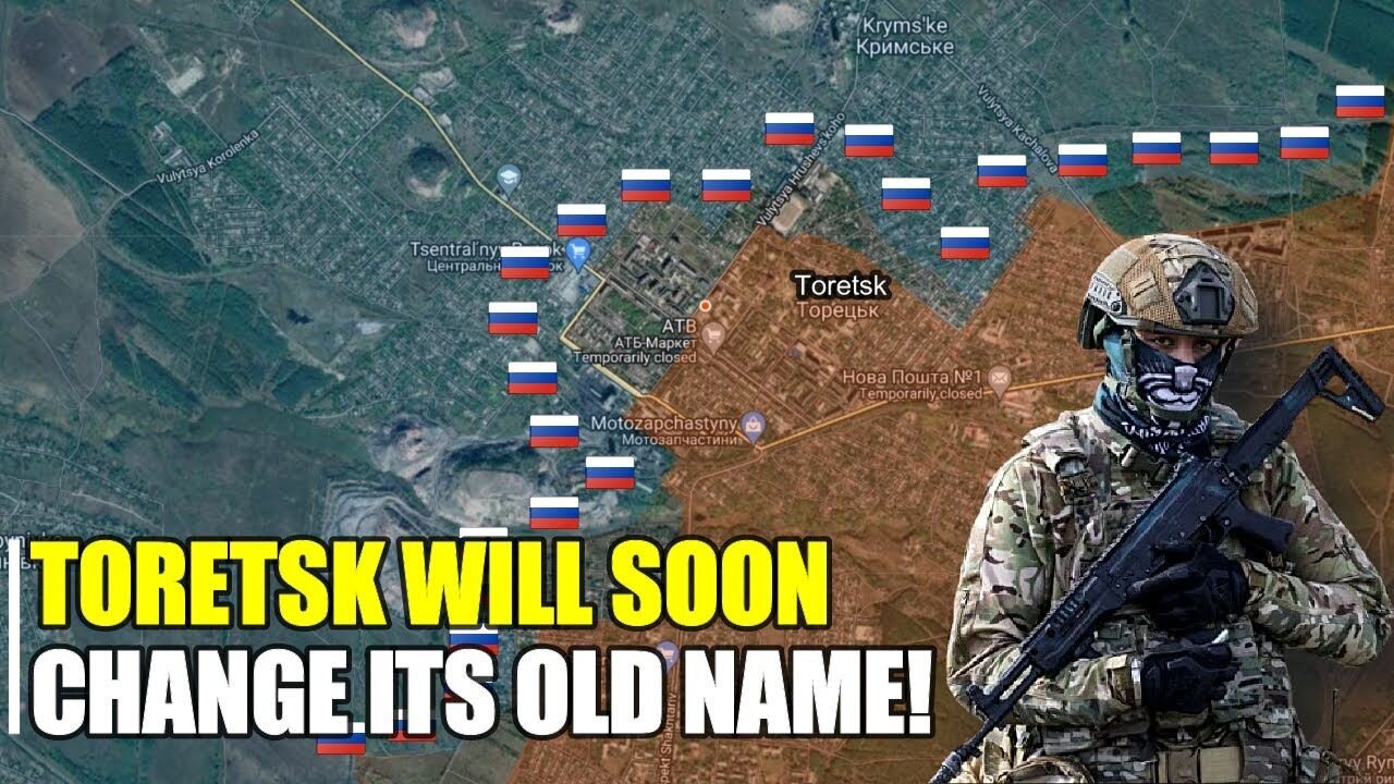 Russia now controls a Half of Toretsk amidst raging battle!