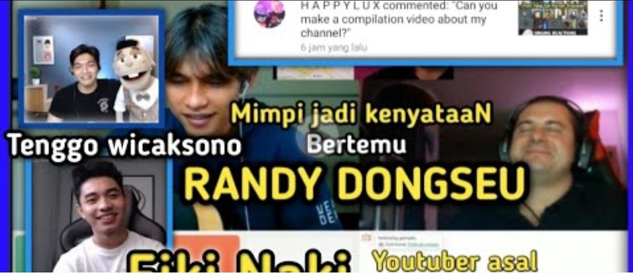 RANDY DONGSEU - FIKI NAKI - TENGGO WICAKSONO BERTEMU HAPPYLUX YOUTUBER DARI LUXEMBOURGH ! OME TV