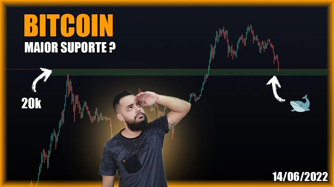 20K Segura?! ATÉ ONDE VAI A QUEDA? Análise Bitcoin (BTC) 14/06/2022