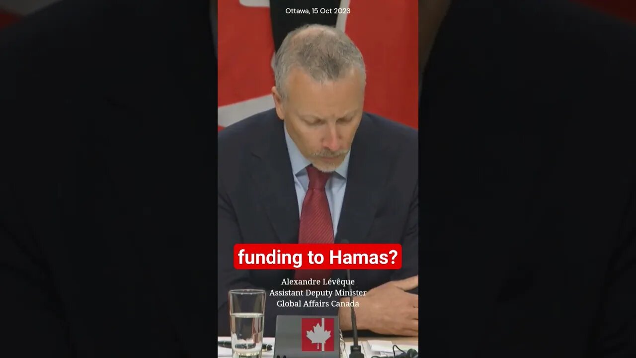 Would any of Trudeau government's $10M aid end up in the hands of Hamas