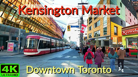 【4K】Kensington Market & Chinatown Toronto Canada 🇨🇦