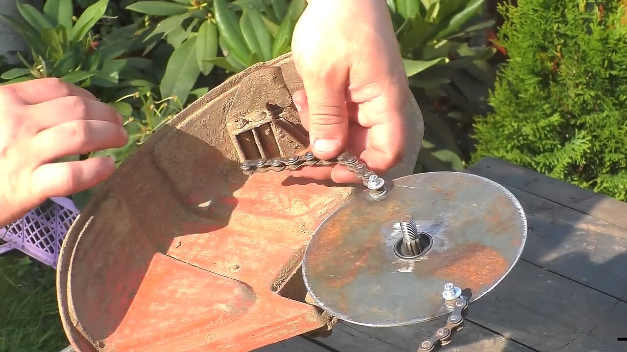 DIY Lawn Mower Hack: Transform a Bicycle Chain to Mow Your Lawn