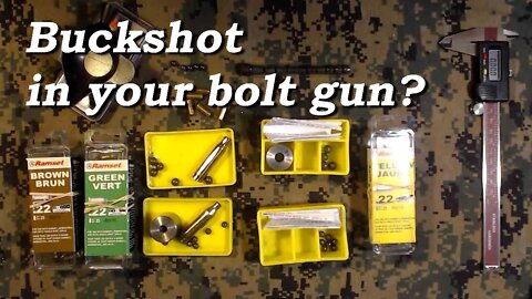 Hammond Game Getter, Buckshot Adapter for your Bolt Action Rifle. Small game hunting ammunition.