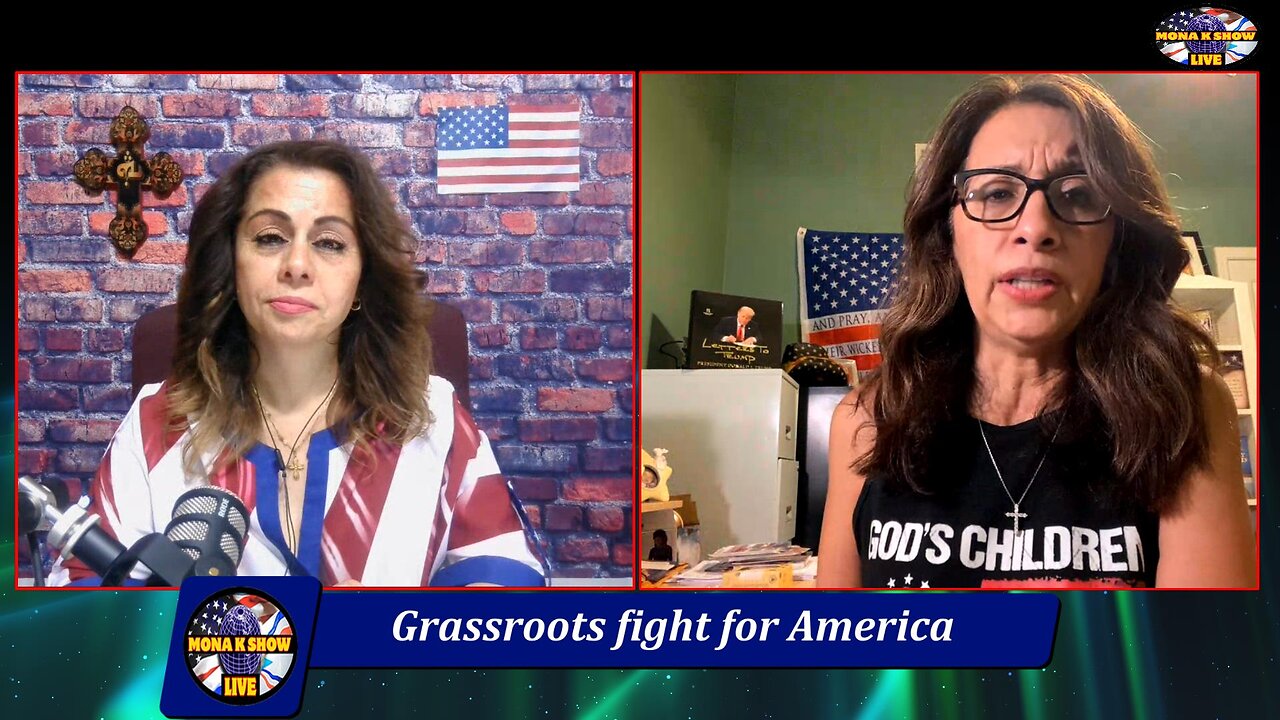 Mona K Show English August 10,2023 with Mona K Oshana. Ep #56 "Grassroots Fight for America"