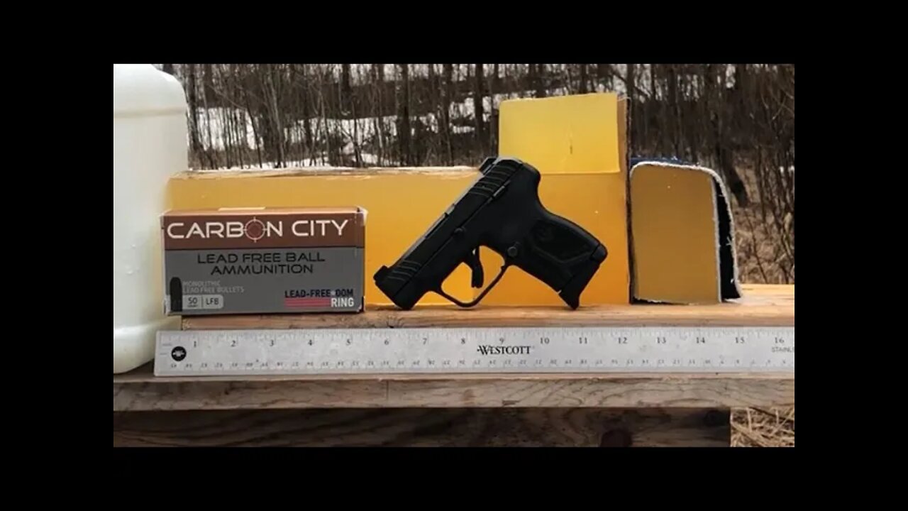 Carbon City 75 grain lead free 380 ACP ammo test shoot from the 2.75" barrel of the Ruger LCP MAX