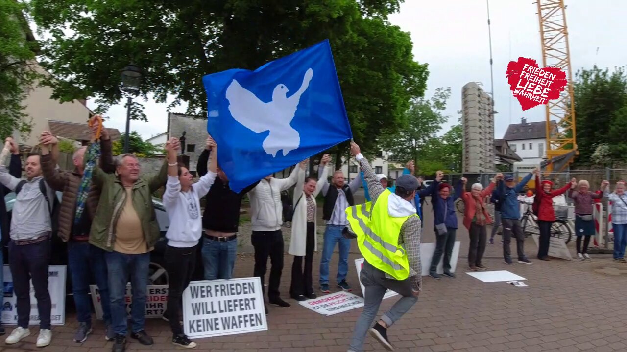 Friedens-Menschen-Kette im südhessischen Dreieich / Gänsehautmomente