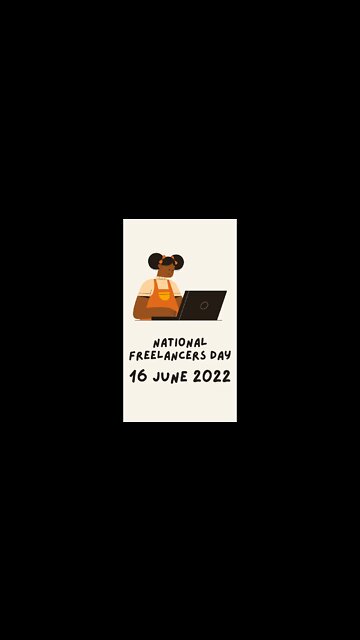 National Freelancers Day 2022 | 16 June 2022 | People Vector Digital Art Illustration | Animation