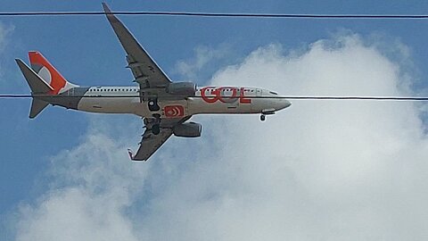 Boeing 737-800 PR-GXT vindo de São Luís do Maranhão para Fortaleza