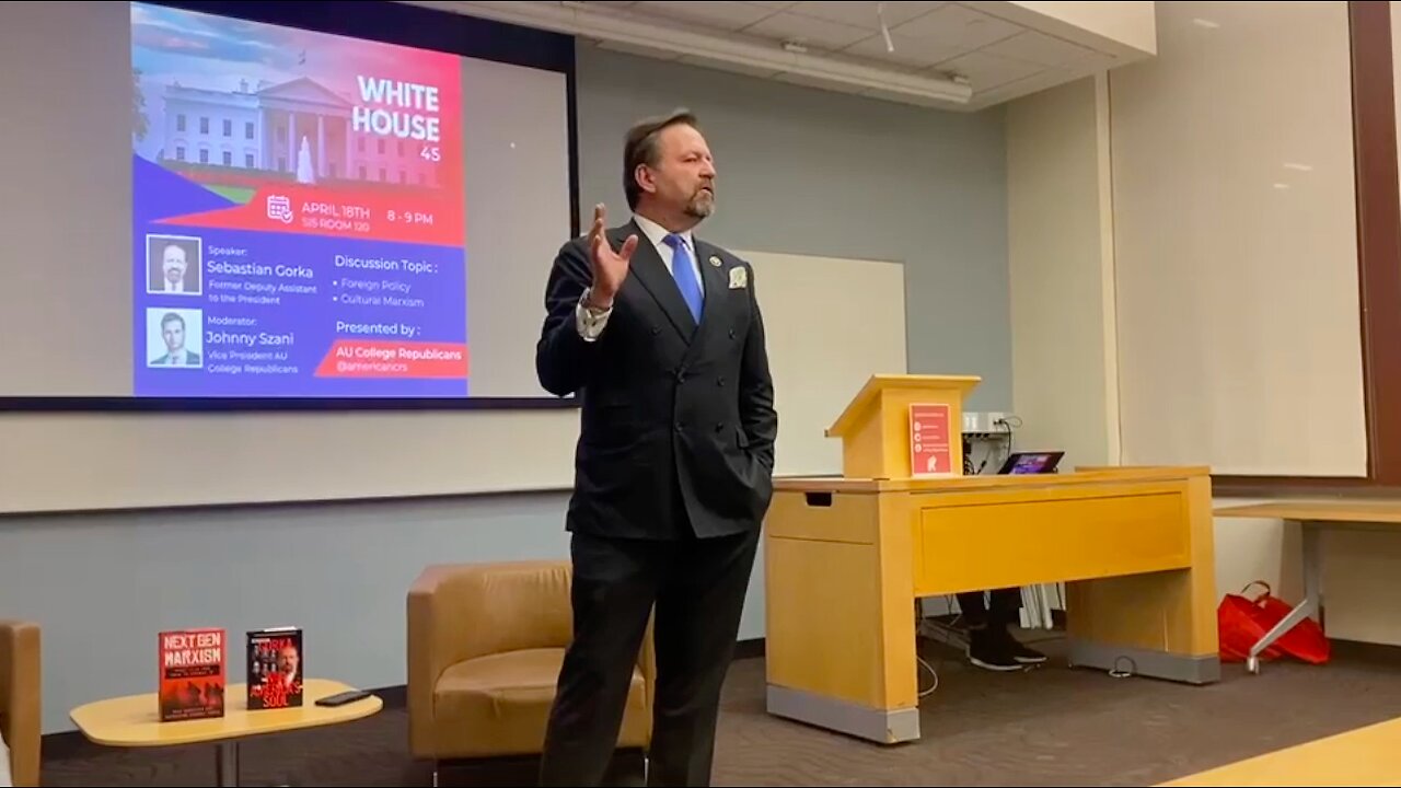 Why Nobody Fears Biden. Sebastian Gorka with the College Republicans of American University