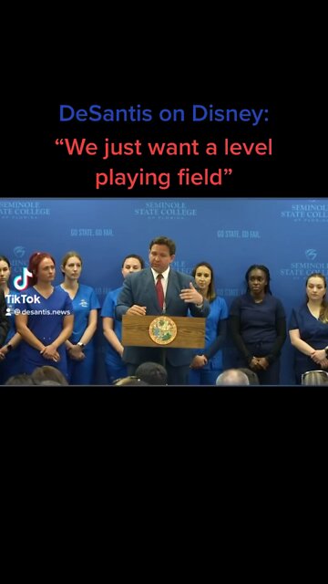 DeSantis on Disney: We just want a level playing field