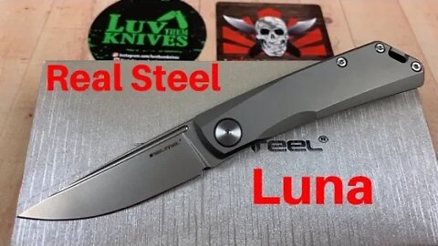 Real Steel Luna slip joint knife plus disassembly