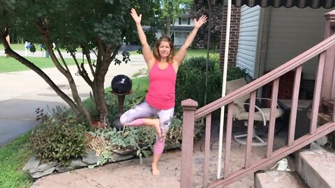 Lisa Carver Owns Tree Pose (Vrksasana)