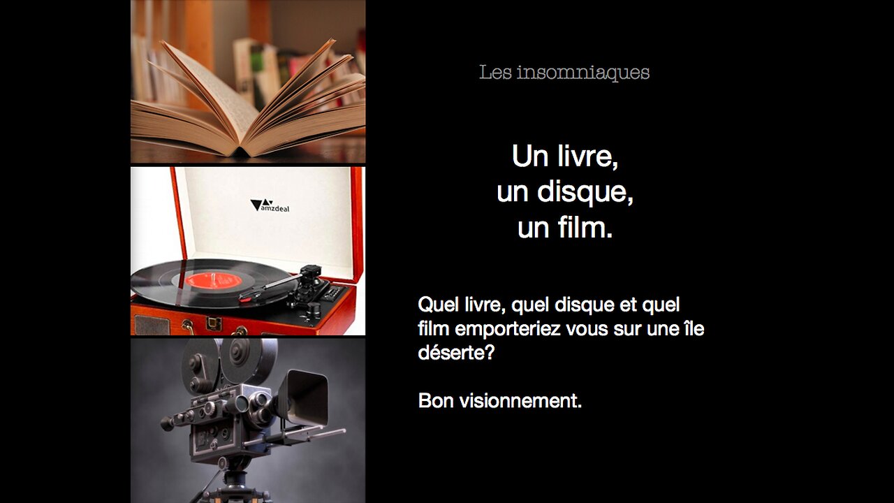 Capsule #37: UN Livre, UN Disque, Un Film