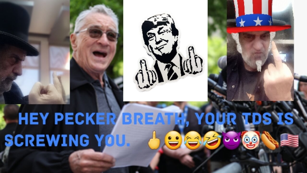 Robert De Niro Was MAGAed In New York. 🖕😀😂🤣😈🤡🌭🇺🇸