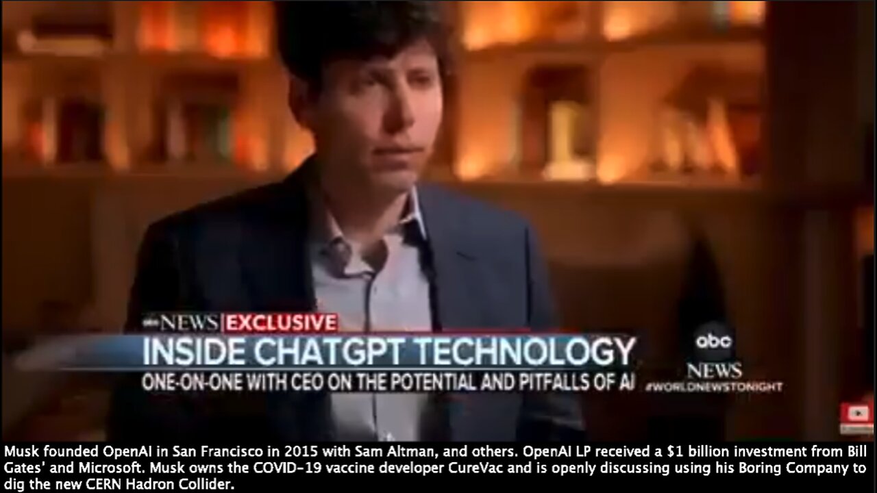 Artificial Intelligence | "Artificial Is Going to Eliminate Alot of Current Jobs. We Can Make Better Ones." - Sam Altman (Musk founded OpenAI in 2015 with Sam Altman, & others. OpenAI LP received a $1 billion investment from Bill Gates)