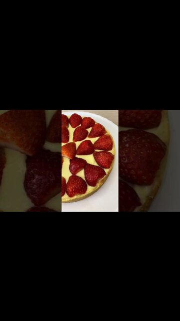 TORTA DE MORANGO SUPER FÁCIL 🍓🥧 | Receitas #Shorts