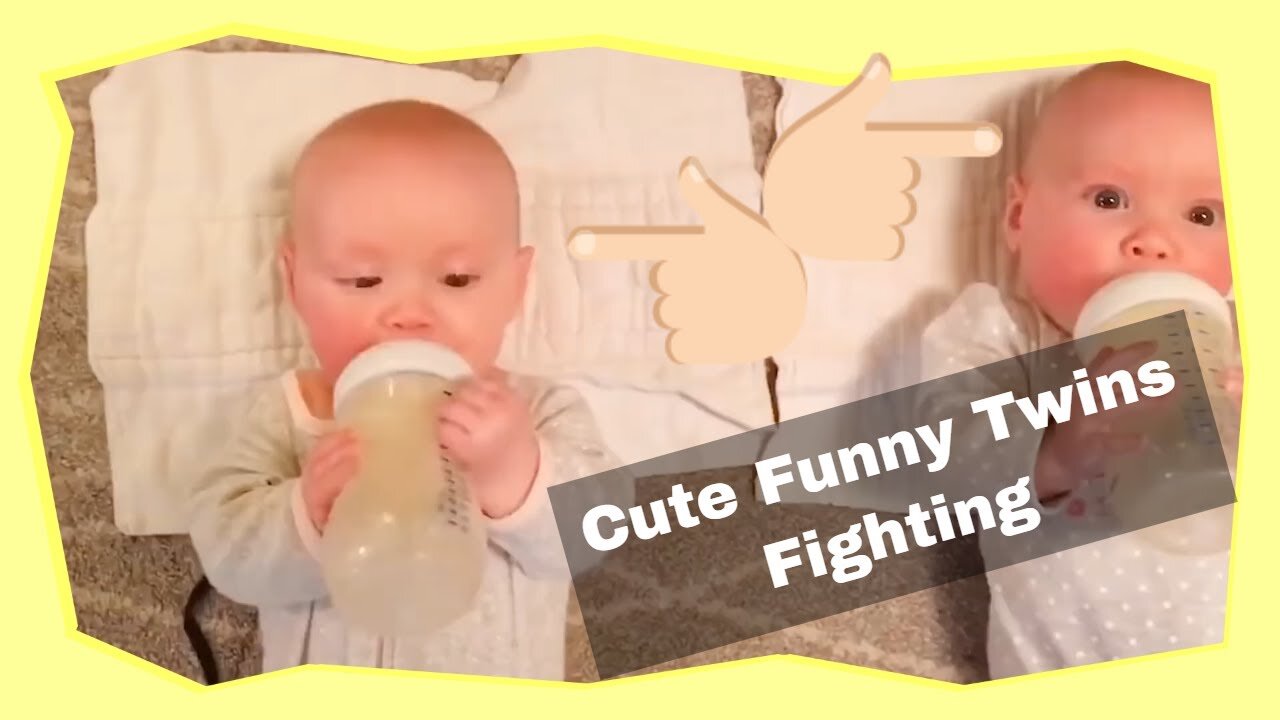 Cute Twins Babies Fighting