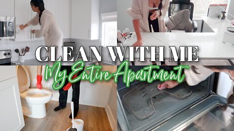 CLEAN WITH ME APARTMENT 2022 ~all day clean with me~ (SPEED CLEANING MOTIVATION 2022)
