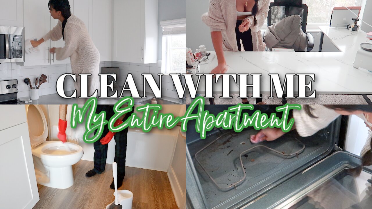 CLEAN WITH ME APARTMENT 2022 ~all day clean with me~ (SPEED CLEANING MOTIVATION 2022)