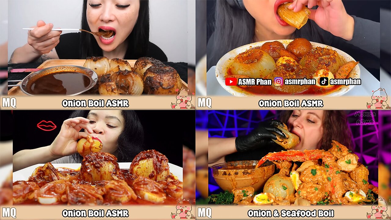 TikTok VIRAL TREND ONION BOIL | MUKBANGER VS. FOOD😋 ASMR MUKBANG