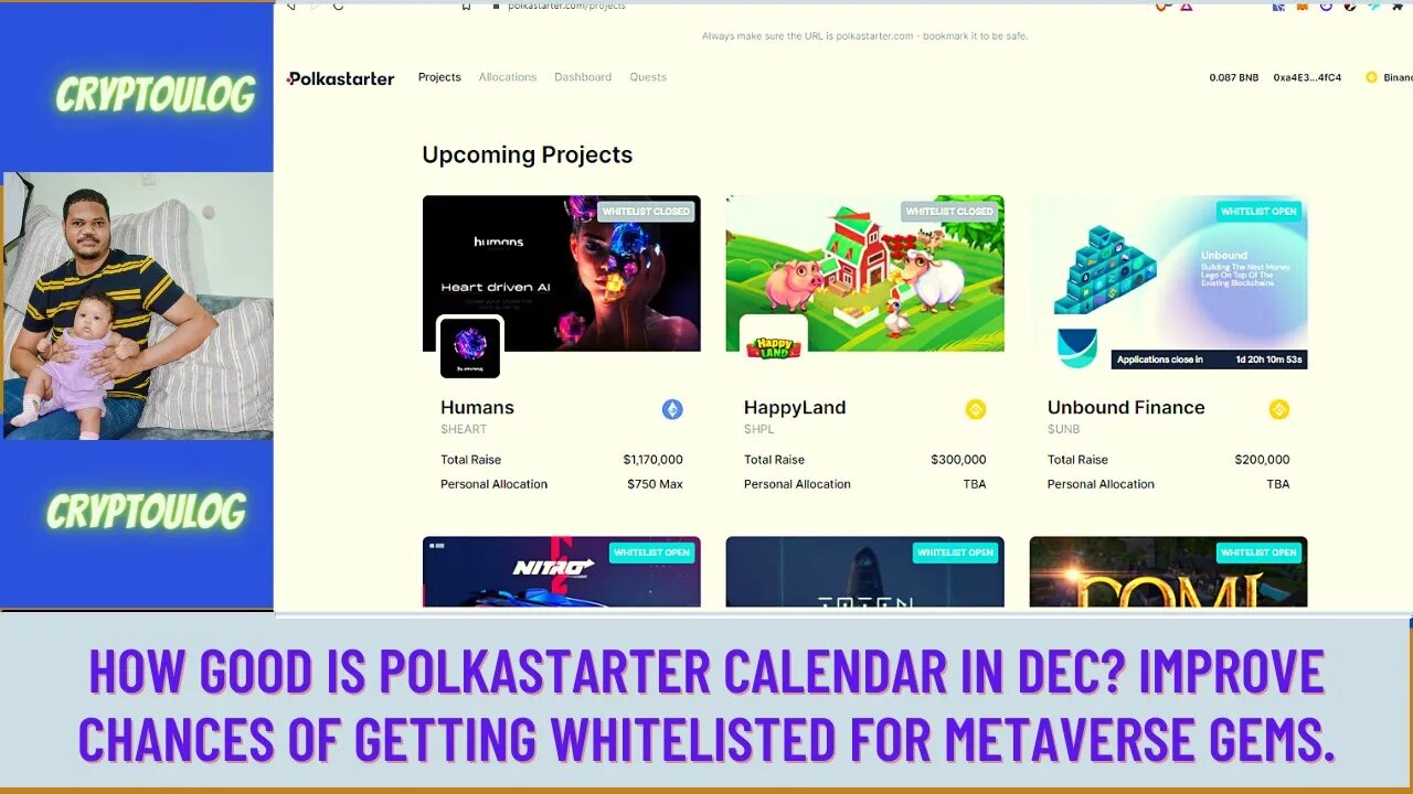 How Good Is Polkastarter Calendar In Dec? Improve Chances of Getting Whitelisted For Metaverse Gems.