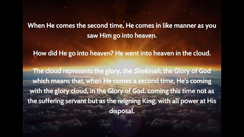 Jesus will come again - Tony Pearce