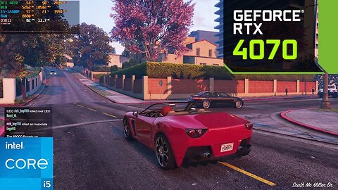 GTA 5 online : RTX 4070 12GB : 2K Ultra Graphics