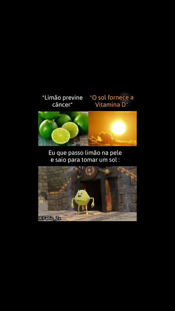 limão na pela faz evita câncer #Shorts #patotinhadosmemes