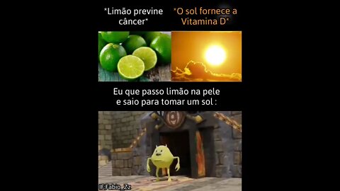 limão na pela faz evita câncer #Shorts #patotinhadosmemes