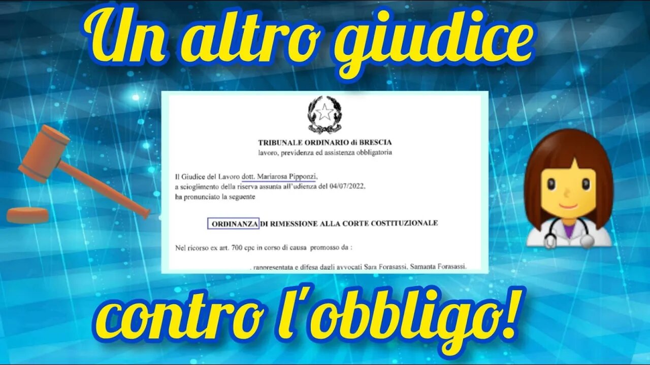 Ordinanza del Tribunale di Brescia reintegra una sanitaria sospesa!