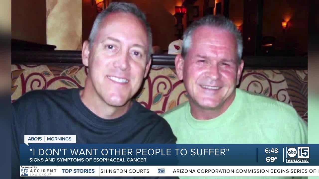 Valley man raising esophageal cancer awareness after partner dies from disease