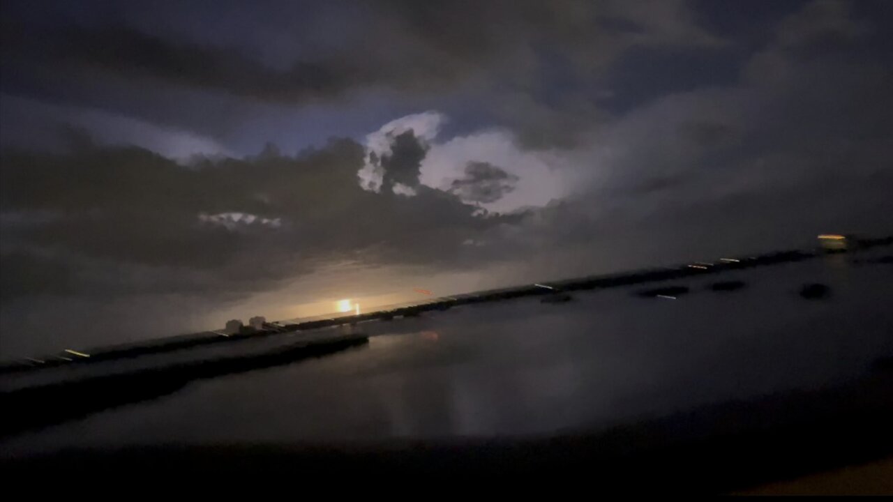 Gulf Storms in Paradise- #4K #Thunderstorms #FYP