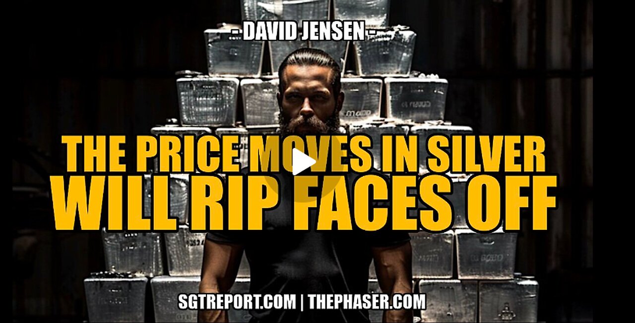 The PRICE MOVES$ coming for SILVER will RIP FACES OFF- David Jensen