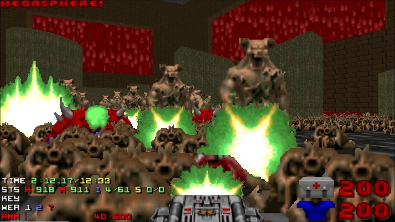 Doom 2 Full Moon Level 30 UV with 135% in 12:24