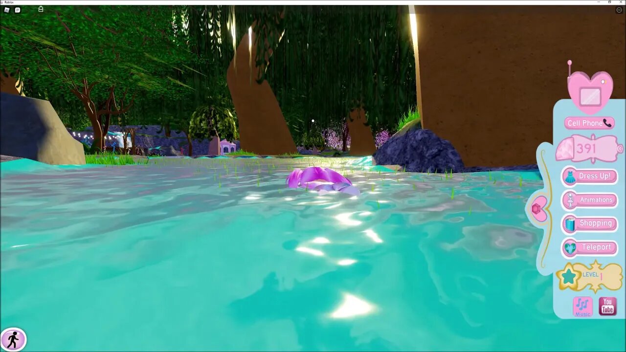 Divinia Park Tour - Night Time Walk And Morning Swim - Royale High - Roblox Gameplay - Blox n Stuff