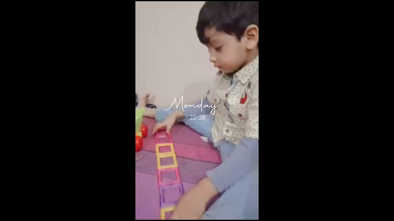 wahaj play with toys