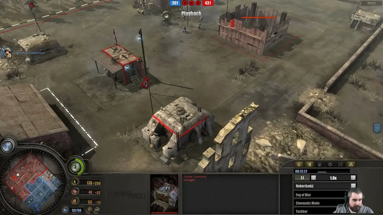 RobertLodzj (US) vs Stronger (Wehr) || Company of Heroes 1
